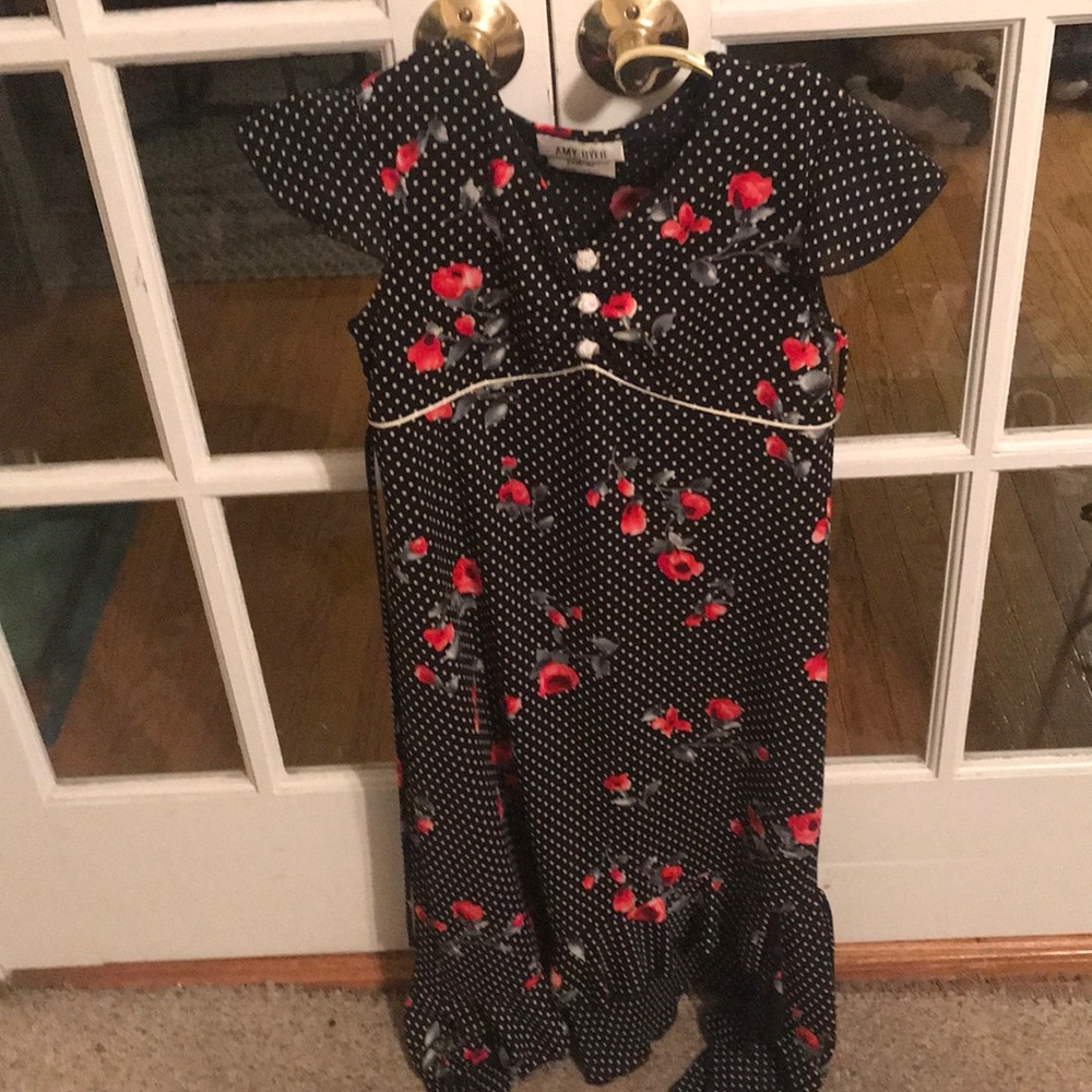Girls polka dot and roses